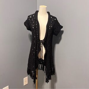 Black Knitted Cardigan
